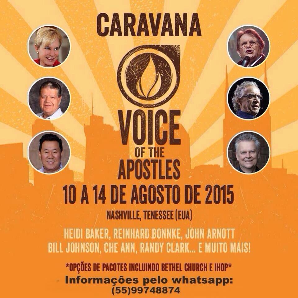 Participe da Caravana para "Voice of the Apostles" Ministério Engel
