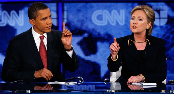 Barack Obama e Hillary Clinton são democratas dos EUA e se recusaram a citar "cristãos" em suas declarações sobre os ataques no Sri Lanka. (Foto: AP Photo / Deborah Cannon)